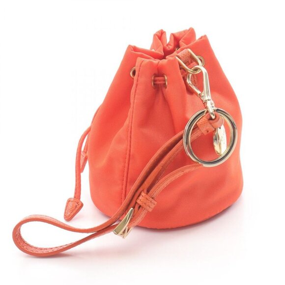 Prada Re-Nylon Keychain Charm - Orange | Editorialist Prada Charm Re-Nylon Orange